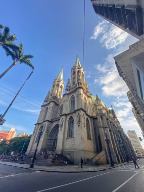 Da Se Meydanı 'ndaki Metropolitan Katedrali - Sao Paulo, Brezilya