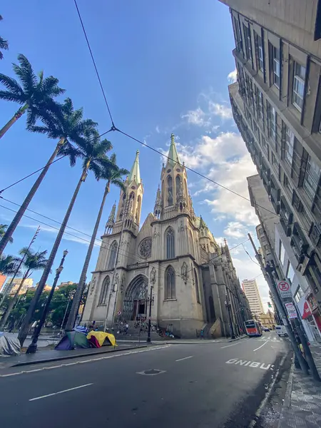 Da Se Meydanı 'ndaki Metropolitan Katedrali - Sao Paulo, Brezilya