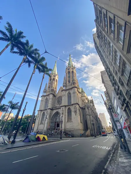 Da Se Meydanı 'ndaki Metropolitan Katedrali - Sao Paulo, Brezilya