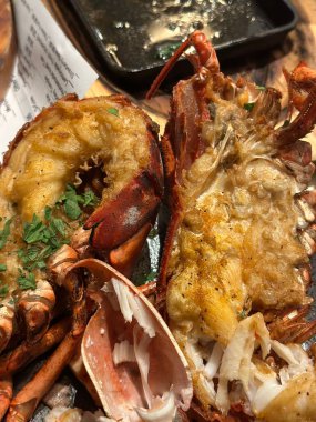 Ağzını sulandıran ızgara ıstakoz.