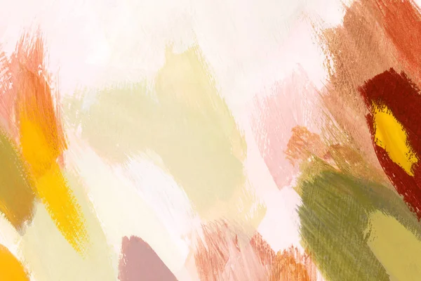 Soft Feminine Hand Painted Artistic Background Stylish Colorful Brush Strokes —  Fotos de Stock
