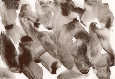 Hand painted watercolor texture. Dramatic brush strokes art. Stylish modern brown tone color. Dark poetic liquid textured background. Expressive earthy dreamy abstract painting. Organic mud fine art.