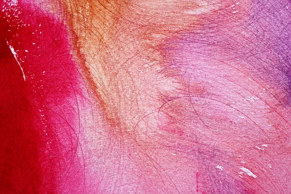 Ljusa Akvarellmålade Konstverk Abstrakt Trendig Holografisk Rosa Magenta Gradient Nyanser — Stockfoto