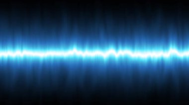Parlayan soyut dijital enerji mavi aura ışıkları dinamik ve neon dalgalarla parıldıyor. Siyah arka planda pürüzsüz bir şekilde akan enerji ile ince mavi aurora ışıkları 4K.