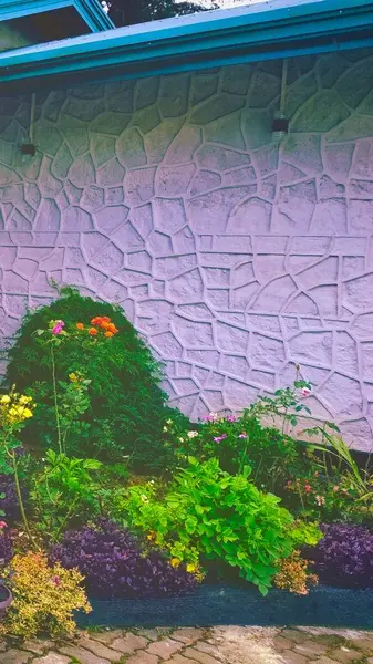 Bahçedeki çiçekler çok güzel.