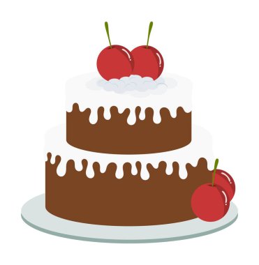 Çilekli, vanilyalı ve çizgi film tarzında çikolatalı pasta kalıpları.. 