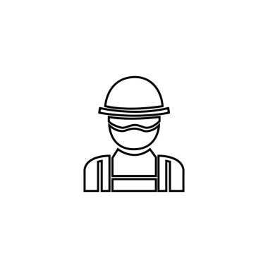 Kulak Koruyucu Giyen Kişinin Satır Simgesi