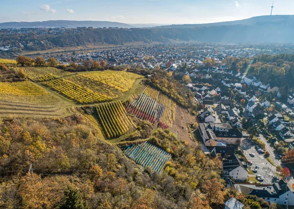 Aerial View Famous German Wine Region Moselle River Lay Guels — Stock Photo, Image