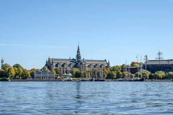 Arquitetura Museu Nórdico Museet Nordiska Localizado Ilha Djurgarden Estocolmo Sweeden — Fotografia de Stock