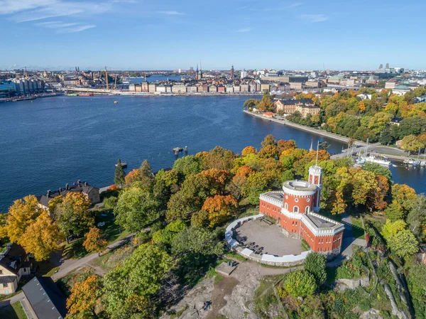 Gyönyörű Történelmi Kastellet Citadel Szigetecskén Kastellholmen Központi Stockholm Svédország — Stock Fotó