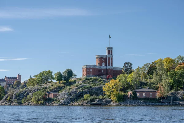 Krásná Historická Citadela Kastellet Ostrůvku Kastellholmen Centru Stockholmu Švédsko — Stock fotografie