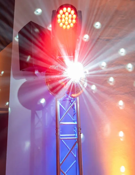 Spegelboll Disco Lights Club Dance Party Glitter Bakgrund — Stockfoto