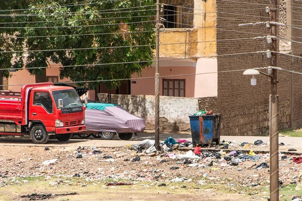 Nil River Egypt Filled Trash Plastic Ecological Disaster — Stock Photo, Image
