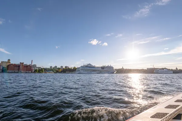 Stockholm Suède 2021 Aidasol Paquebot Croisière Port Par Une Journée — Photo