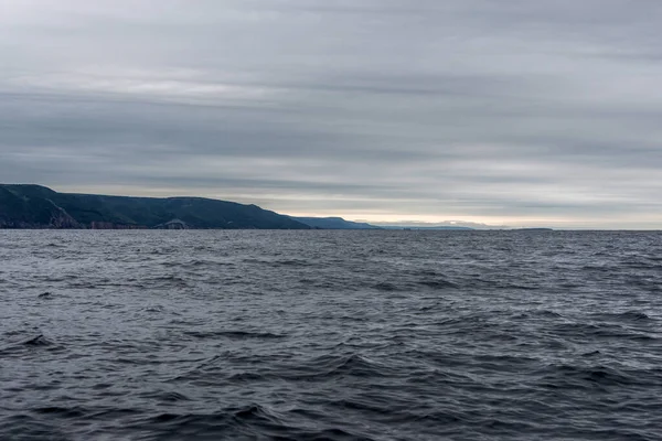 Cape Breton Adası Sahil Hattı Nın Panoramik Manzarası Cabot Yolu — Stok fotoğraf
