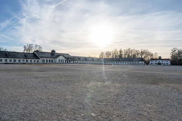 Edifícios Campos Concentração Dachau Alemanha — Fotografia de Stock