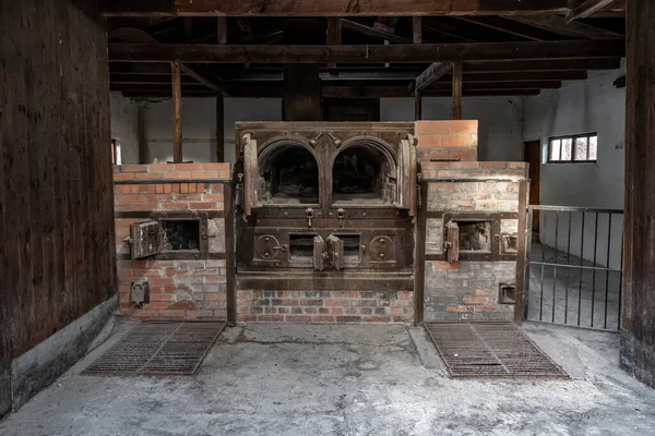Dachau Germany Oven Crematorium Dachau Concentration Camp Burning Dead — Stock Photo, Image