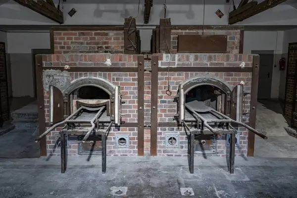 Dachau Germany Oven Crematorium Dachau Concentration Camp Burning Dead — Stock Photo, Image
