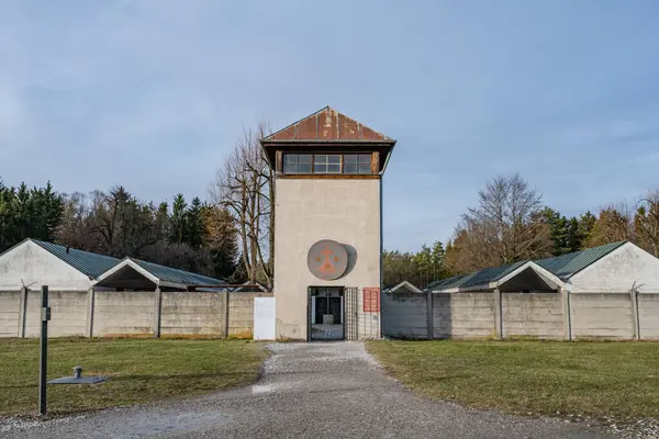 Budovy Koncentračního Tábora Dachau Německu — Stock fotografie