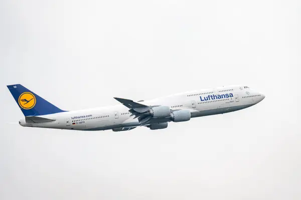 Frankfurt Germany Lufthansa Boeing 747 830 B748 Departure Fraport Airport — Stock Photo, Image