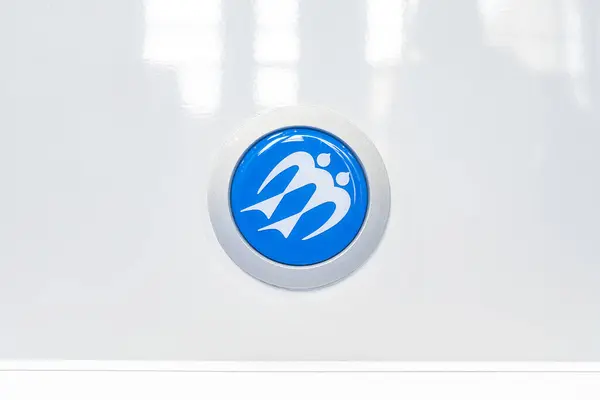 Дюссельдорф Німеччина 2019 Логотип Виробника Караванів Кнаус Під Час Караванської Стокове Фото
