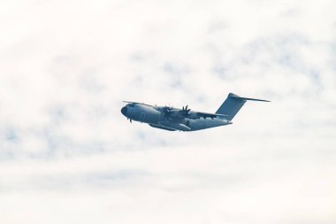 Fransız uçağı Airbus A400M Atlas, askeri nakliye uçağı Avrupa NATO.