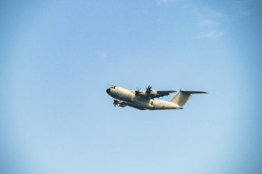 Fransız uçağı Airbus A400M Atlas, askeri nakliye uçağı Avrupa NATO.