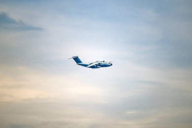 Fransız uçağı Airbus A400M Atlas, askeri nakliye uçağı Avrupa NATO.