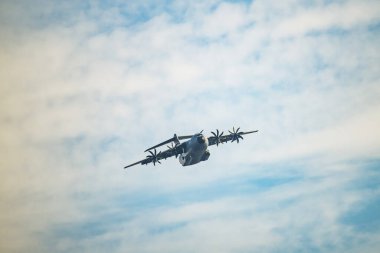 Fransız uçağı Airbus A400M Atlas, askeri nakliye uçağı Avrupa NATO.