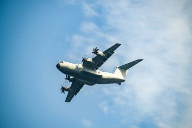 Fransız uçağı Airbus A400M Atlas, askeri nakliye uçağı Avrupa NATO.