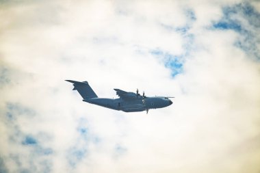 Fransız uçağı Airbus A400M Atlas, askeri nakliye uçağı Avrupa NATO.