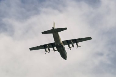Fransız uçağı Airbus A400M Atlas, askeri nakliye uçağı Avrupa NATO.