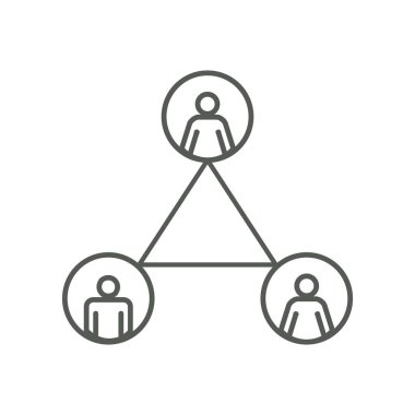 KoronaVirüs 'ün yayılmasını engellemek için Temas İzini Kullanan Enfekte İnsanlar Simgesi. Kişi İzleme Covid-19 konsepti.