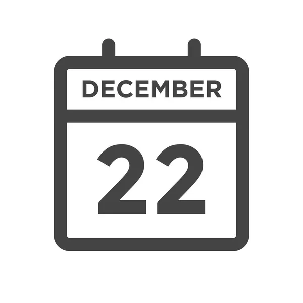 Грудня Календарний День Або Дата Закінчення Призначення — стоковий вектор