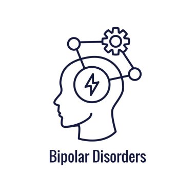 Bipolar Bozukluk veya Depresyon BP Simgesi Akıl Sağlığı Simgelerini Gösteren Ayarlar