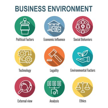 Pestel Yöntemleri Simgesi Ayarlı İş Analizi