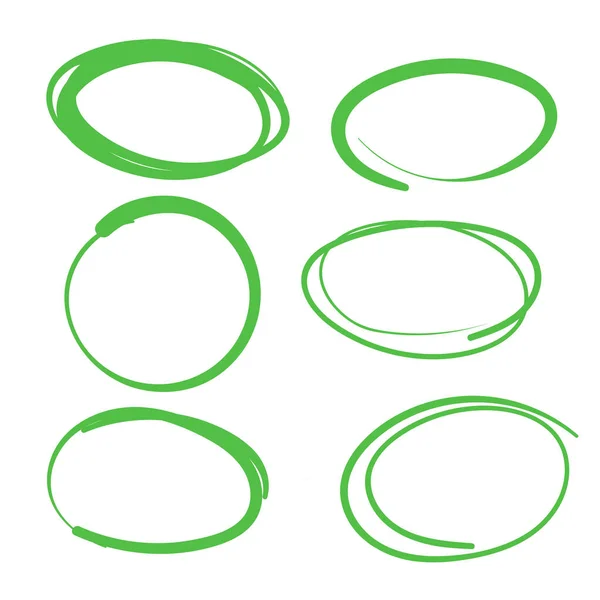Green Swirls Swash Logo Ornament Design — Vector de stock
