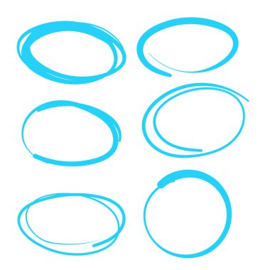 Swoosh Vektör Çizgisi Çalışması ile Mavi Girdap