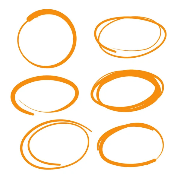 Orange Swirls Swash Logo Ornament Design — Stock vektor