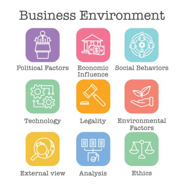 Pestel Yöntemleri Simgesi Ayarlı İş Analizi