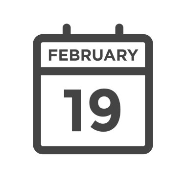 February 19 Calendar Day or Calender Date for Deadline and Appointment