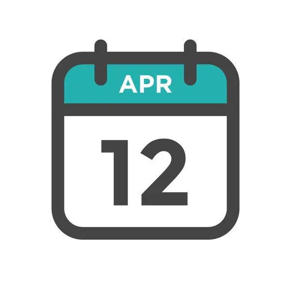 Abril Día Del Calendario Fecha Calendario Para Fecha Límite Cita Vector De Stock
