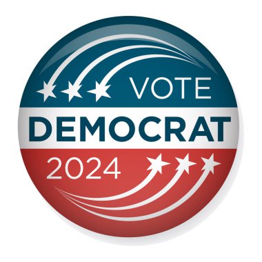 Voting 2024 Icon - Vote, Government, and Patriotic Symbolism and Colors clipart