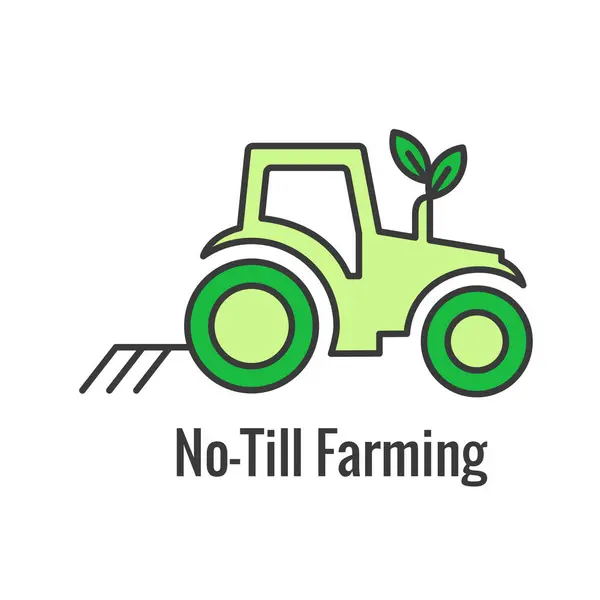 Icon Set Für Nachhaltige Landwirtschaft Mit Maximierung Der Bodenabdeckung Und Vektorgrafiken