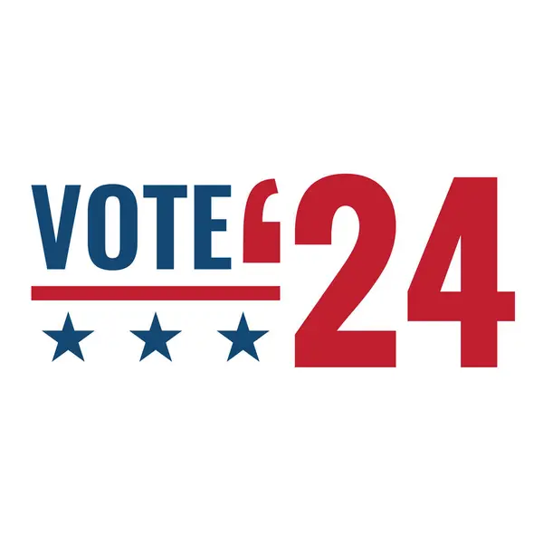 Votación 2024 Icono Con Voto Gobierno Simbolismo Patriótico Colores Vector De Stock