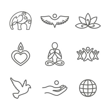 Zen Meditasyon Mandala Tasarım Sembol Kavramı Girdap Yoga Süslemeleri