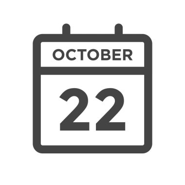 22 Ekim Takvim Günü veya Tarih ve Randevu Tarihi