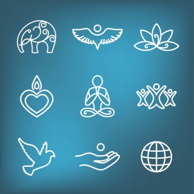 Zen Meditasyon Mandala Tasarım Sembol Kavramı Girdap Yoga Süslemeleri