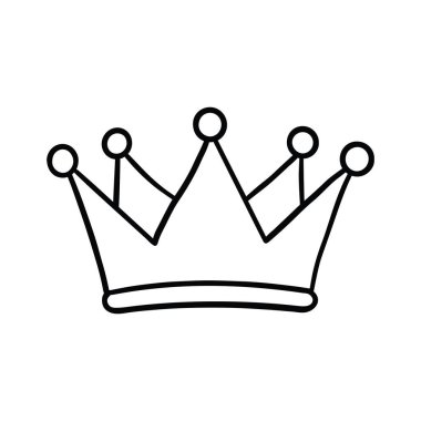 El Çizimi Kraliyet Mücevherleri Simgesi, Kraliçe veya Kral için Kraliyet Sembolü