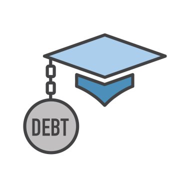 Öğrenci Kredisi Bağışlama Simgesi w Borç Yükü Resimleri